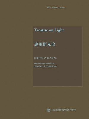 cover image of Treatise on Light 惠更斯光论